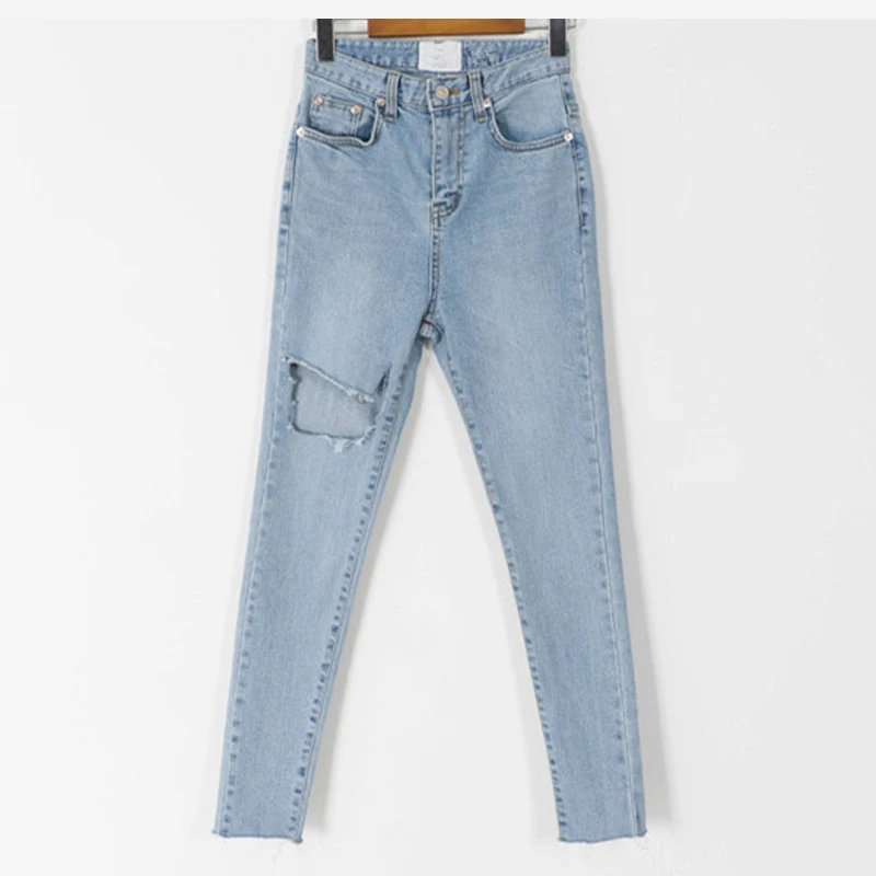 Женские повседневные джинсы RUGOD винтажные обтягивающие в Корейском стиле на лето