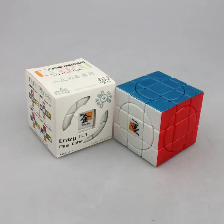 MF8 Сумасшедший 3x3 куб Юпитер Венера Меркурий черный/Stickerless куб головоломка восемь планет идея коллекционера подарок