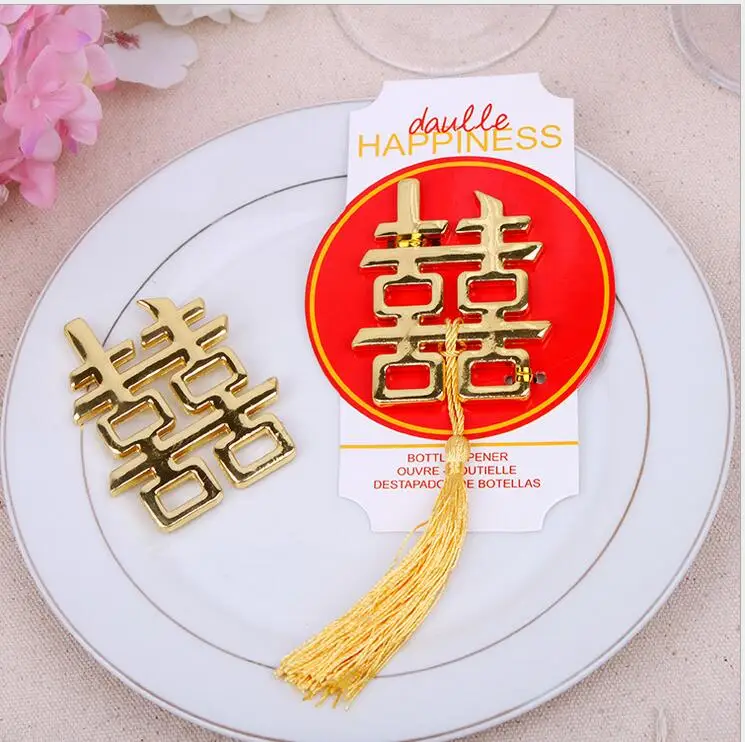 

Свадебные подарки и подарки для гостей-китайский Азиатский тематический двойной счастливый штопор сувенир для вечерние 150 шт./лот