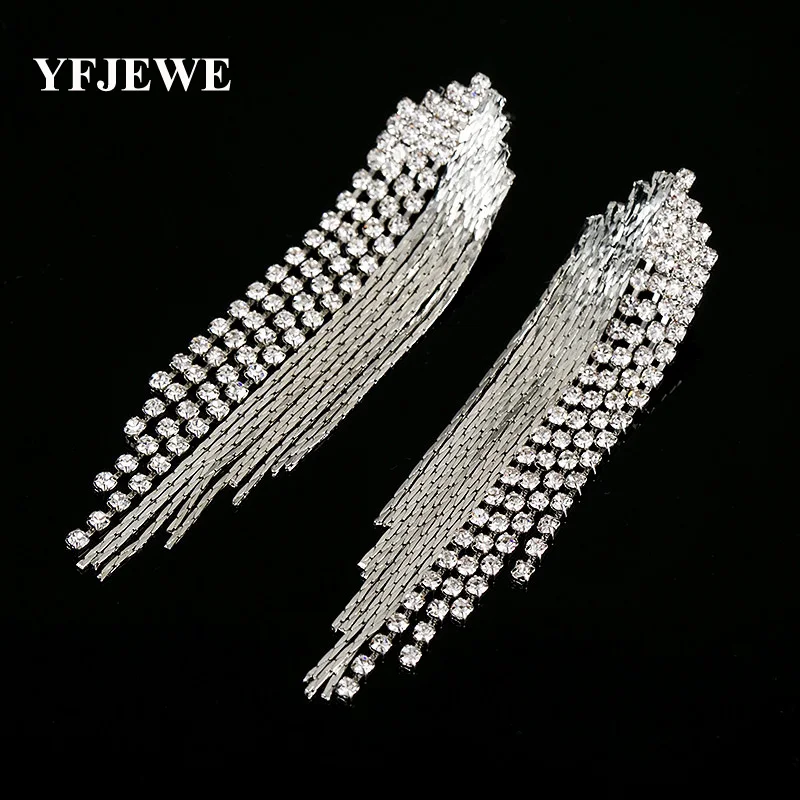 Женские винтажные серьги YFJEWE капельки с яркими цветами и стразами # E209|earrings