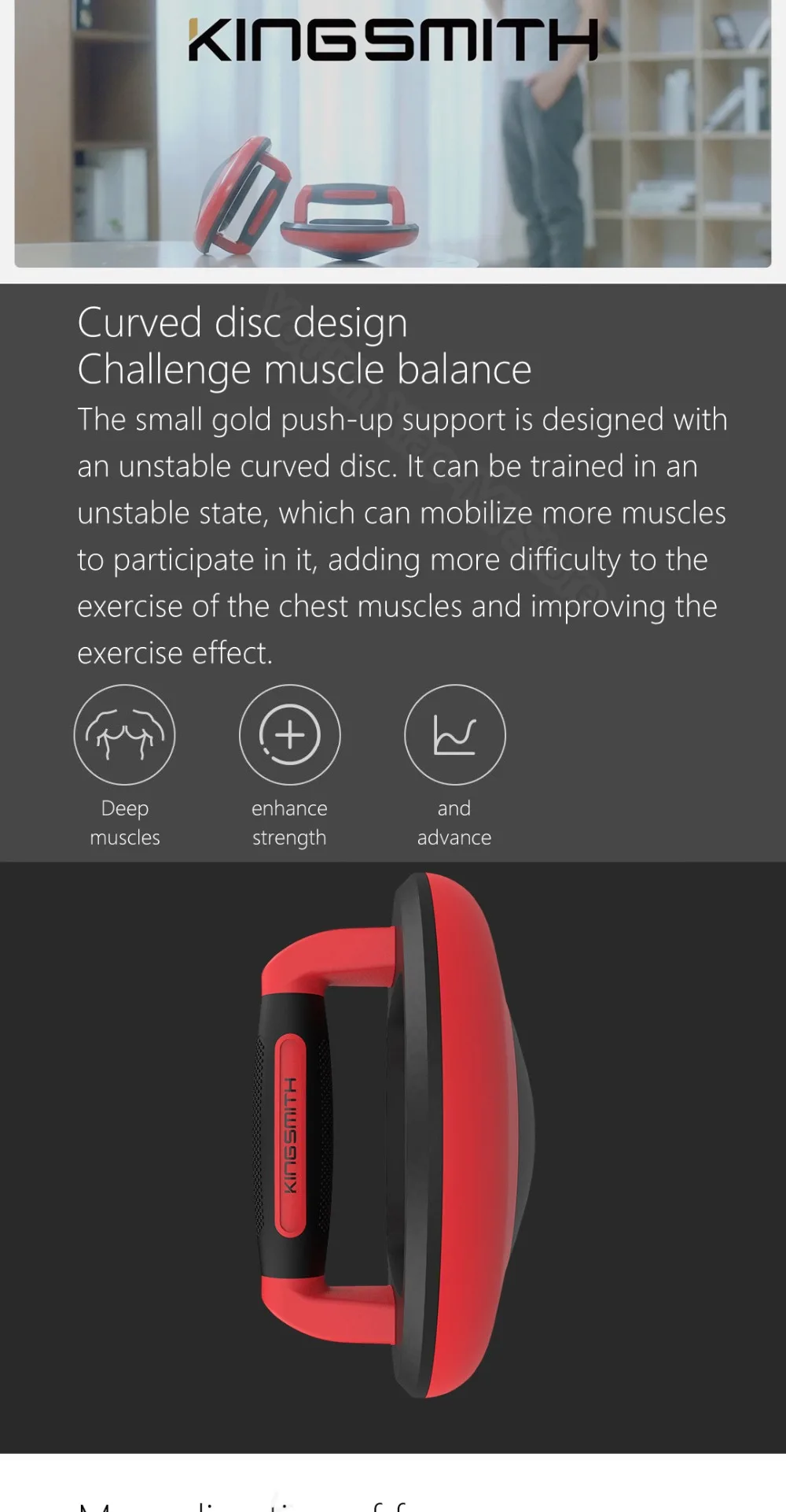 2 шт. Xiaomi Youpin Kingsmith пуш-ап Кронштейн Поддержка неустойчивая тренировка Съемная сборка ежедневных упражнений