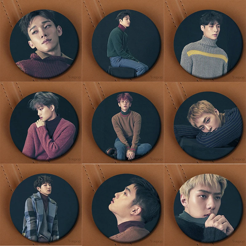 Youpop корейский EXO EXO-K EXO-M Сезон Зима специальный альбом для жизни брошка в виде усов аксессуары K-POP броши