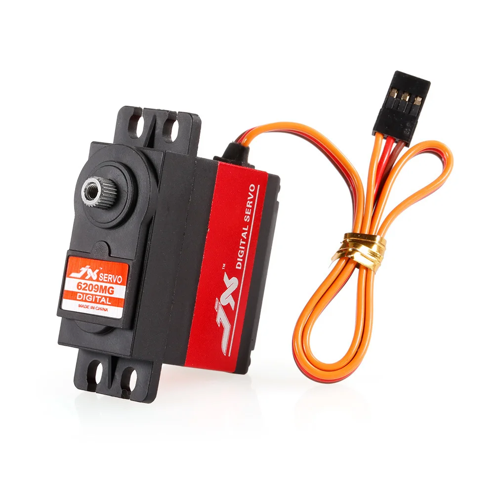 JX PDI-6209MG 4,8 В-6 В 0.13sec/60 9,35 кг Цифровой Металл Servo алюминии чехол для 1/10 RC автомобиль Kst сервопривода автомобиля части двигателя
