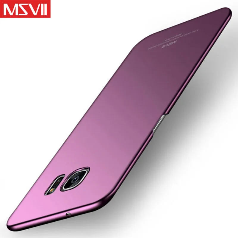 Purple Чехол для samsung Galaxy S6 edg чехол MSVII coque для samsung S6edge Чехол Жесткий PC задняя чехол для Galaxy S6 Edge чехол для телефона - Цвет: Purple