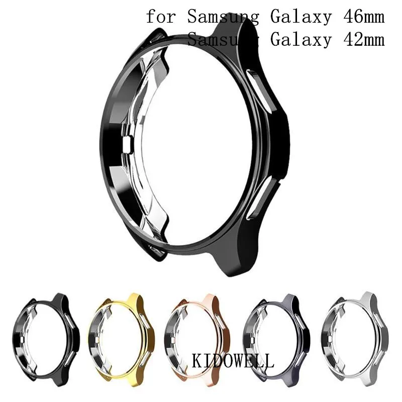 Чехол для Samsung Gear S3 frontier Galaxy Watch 46 мм мягкий защитный бампер из ТПУ с полным