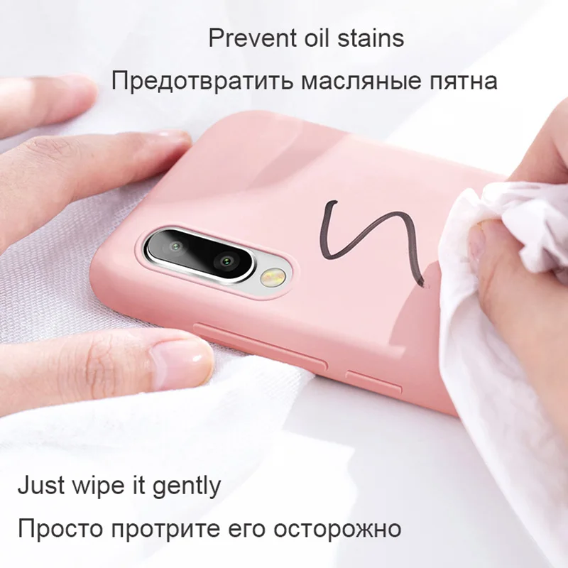 Роскошный мягкий жидкий силиконовый чехол для Huawei P20 Lite P30 Pro P10 Plus Mate 20 Honor 9 10 V10 V20