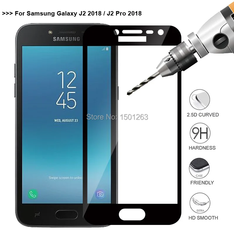 Для samsung Galaxy J2 Pro 2018 5 &quotПолное покрытие закаленное Стекло Экран протектор чехол