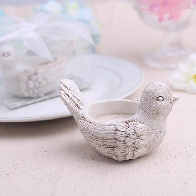 100 шт./лот свадебные сувениры &quotSongbird&quot чайный светильник подсвечник любовь