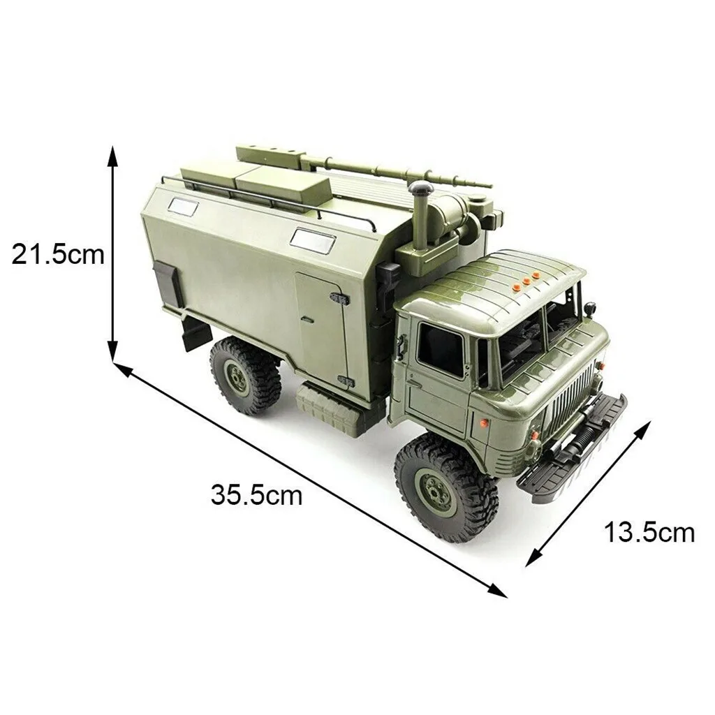 WPL B24ZH 1:16 2 4G 4WD RC автомобиль военный грузовик внедорожник рок трек RTR зеленый