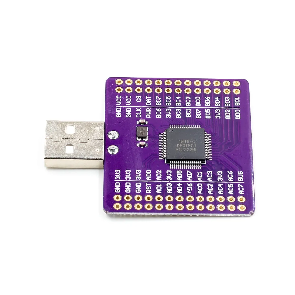FT2232HL USB к UART FIFO SPI I2C JTAG RS232 модуль|Интегральные схемы| |