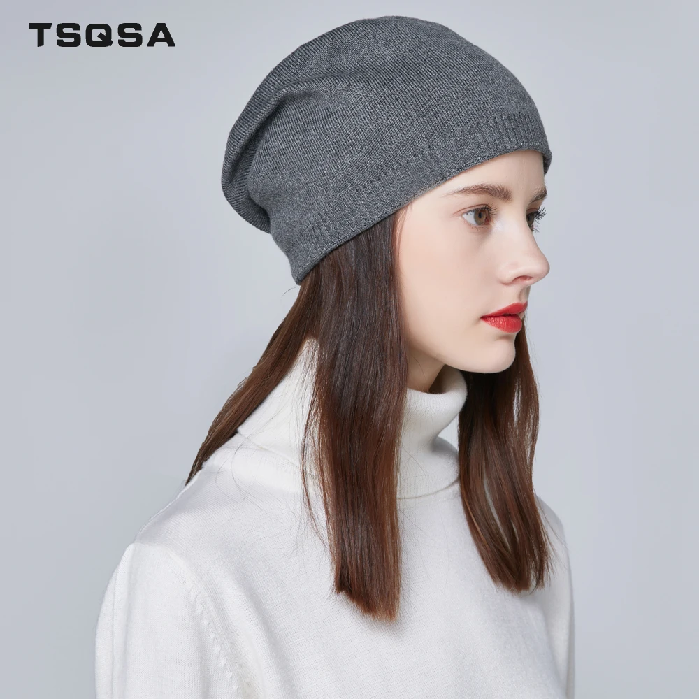 TSQSA 2019 Новая Зимняя Шапка Для Женщин Шапки Шерстяные Вязаные Модные Шапочки С