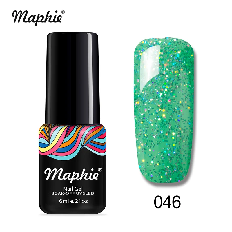 046 Maphie 6 мл синий цвет серии УФ Гель-лак длительный лак для ногтей для УФ-и светодиодной лампы Лаки Полупостоянный салонный светодиодный Гель-лак для ногтей - Цвет: 046