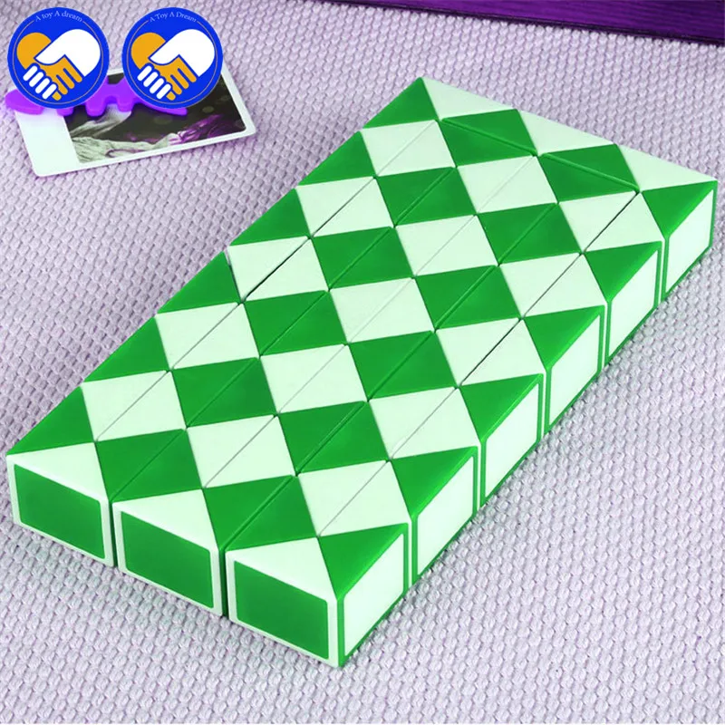 72 блоки шаги линейка Магическая змея Спиннер с кубиками головоломка стандартная