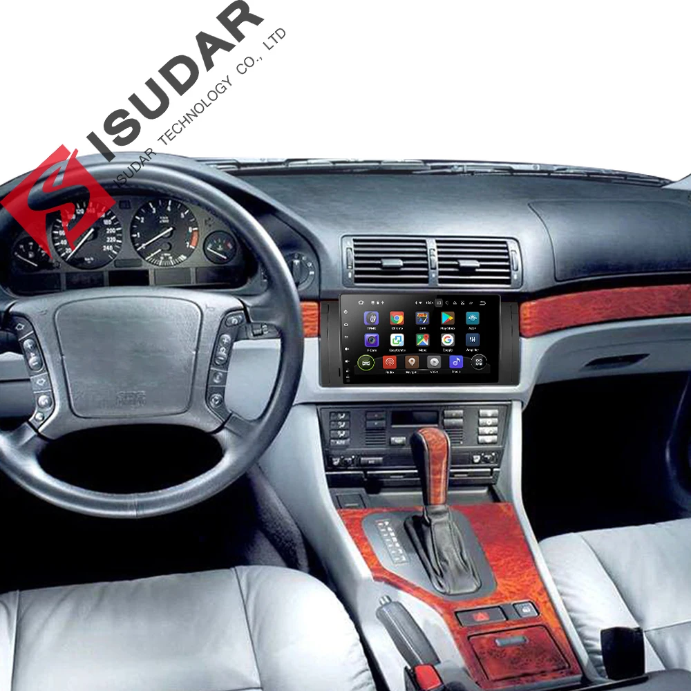 Isudar автомобиля мультимедийный плеер gps Automotivo Android 8 1 один Din для BMW/E39/E53/X5/M5 радио FM 4 ядра Оперативная память 2
