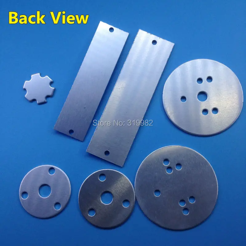 Светодиодная панель PCB высокой мощности 10 шт. алюминиевая радиаторная основа 1 Вт