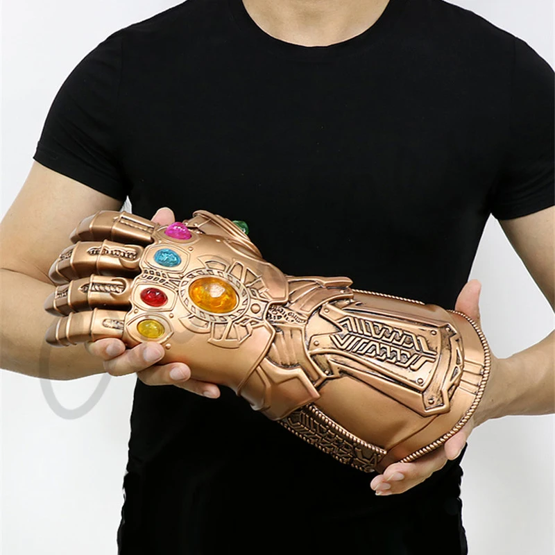 1:1 перчатки Thanos Infinity Gauntlet War косплей супергерой перчатка Таноса Хэллоуин вечерние