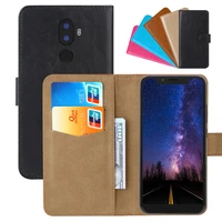 luxury wallet case for dexp as160 pu leather retro flip cover magnetic fashion cases strap