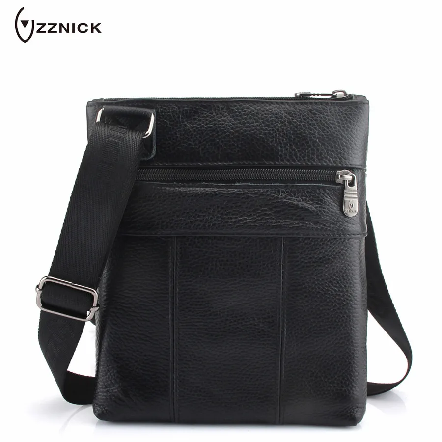 Zznick из брендовой натуральной кожи Для мужчин сумка Повседневное Бизнес