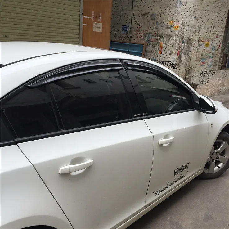 Для Cruze Пластик оконный козырек Vent Оттенки Защита от солнца Дождь Отражатель гвардии для Chevrolet Cruze Авто аксессуары 4 шт./компл