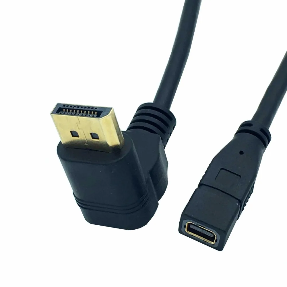DisplayPort папа мама мини Thunderbolt 90 градусов вверх и вниз влево вправо угловой DP