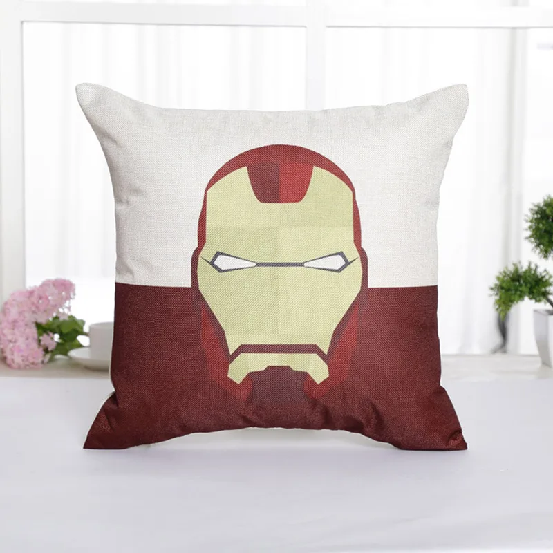1 шт. 45*45 см Наволочки Marvel Superhero серии Супермен Бэтмен Американский капитан хлопок