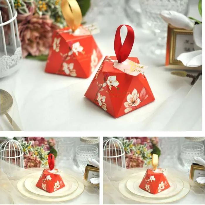 30 штук в форме бриллианта свадебные подарочные коробки бумажная коробка для