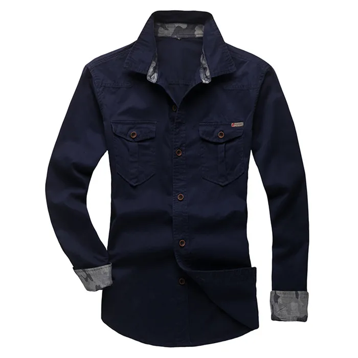 3 Новое поступление, мужская рубашка с длинным рукавом, отложной воротник, Camiseta Masculina, мужская повседневная приталенная рубашка, chemise homme - Цвет: 3