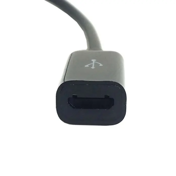 Черный Удлинительный кабель с разъемом USB 2 0 папа на Micro Тип B 5pin мама 10 см|cable terminal