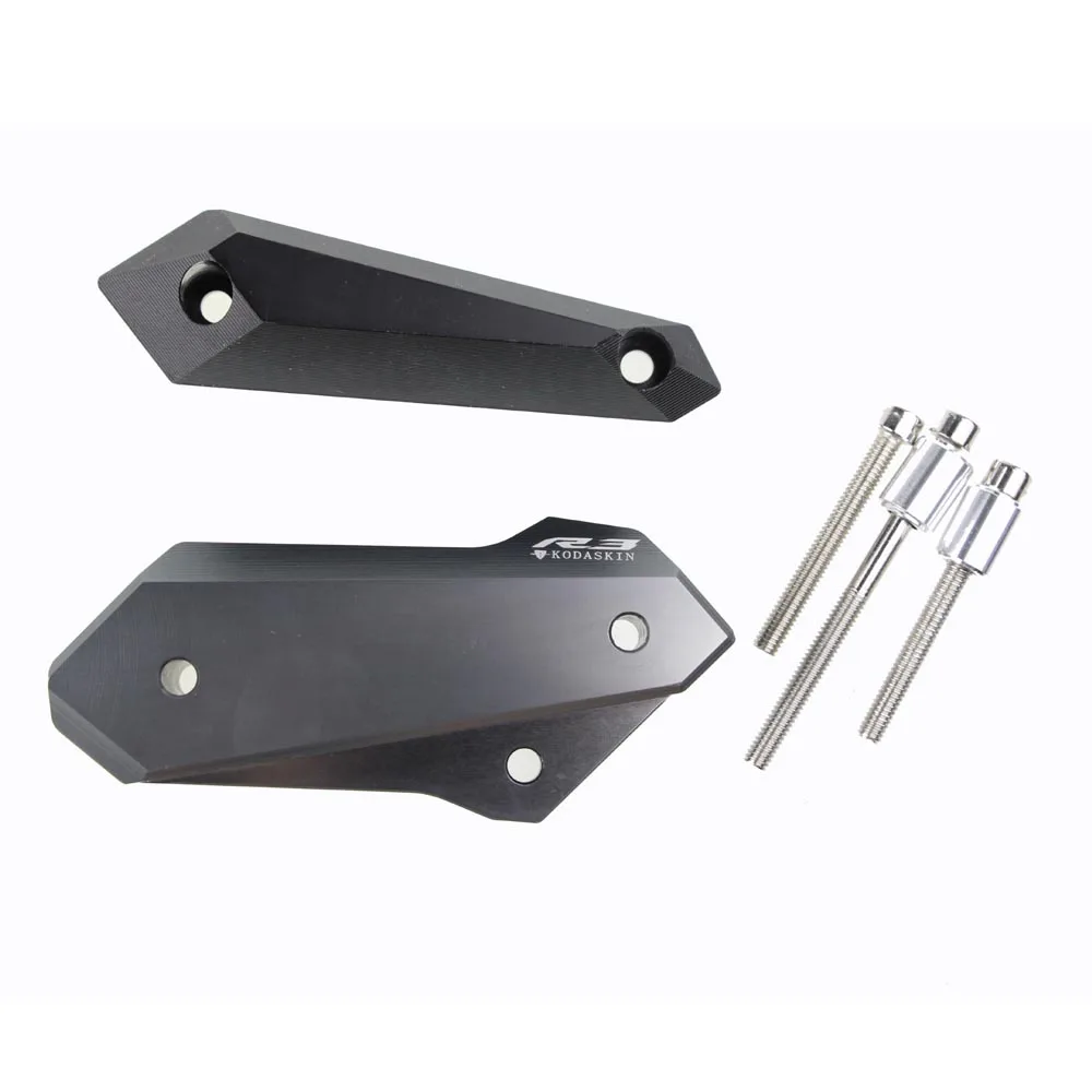 KODASKIN Motorcycle CNC Aluminum Right Engine Cover Frame Sliders Crash Protector Pad for Yamaha YZF R3 R25 | Автомобили и