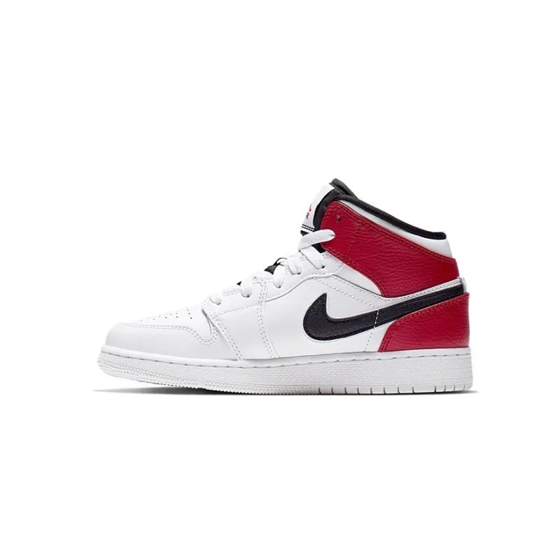 Nike Air Jordan 1 Новое поступление обувь для детей Дышащие Детские Баскетбол Спорт на открытом воздухе спортивная обувь#554724-124 - Цвет: 554725-116