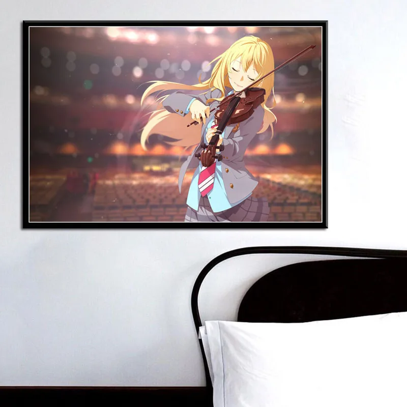 P749 Your Lie in April Hot Japan Anime Art Painting Silk Canvas Poster Wall Home Decor | Дом и сад