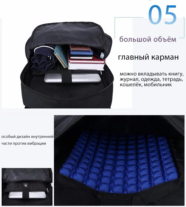 Tigernu Дизайн Большой Емкости Мужчины Рюкзак Женский Mochila Путешествия Рюкзак Мужской Холст Колледж Ноутбук Рюкзак для женщин