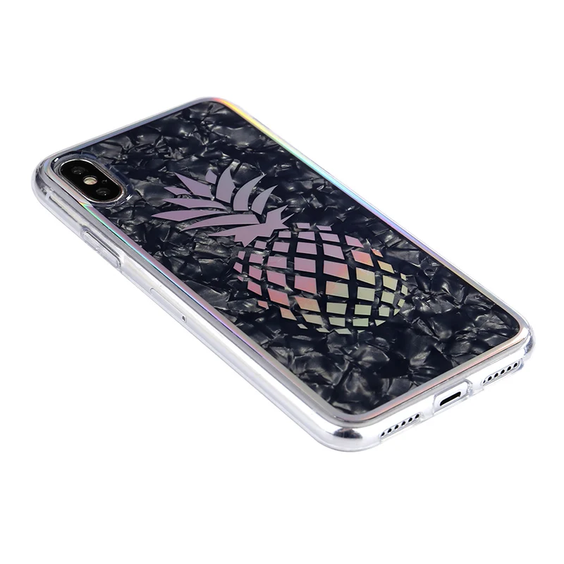 Advanced PC+TPU Conch IMD Cartoon Phone Case for iPhone X 6S 6 7 8 Plus Pineapple Cactus Flamingo Shell | Мобильные телефоны и