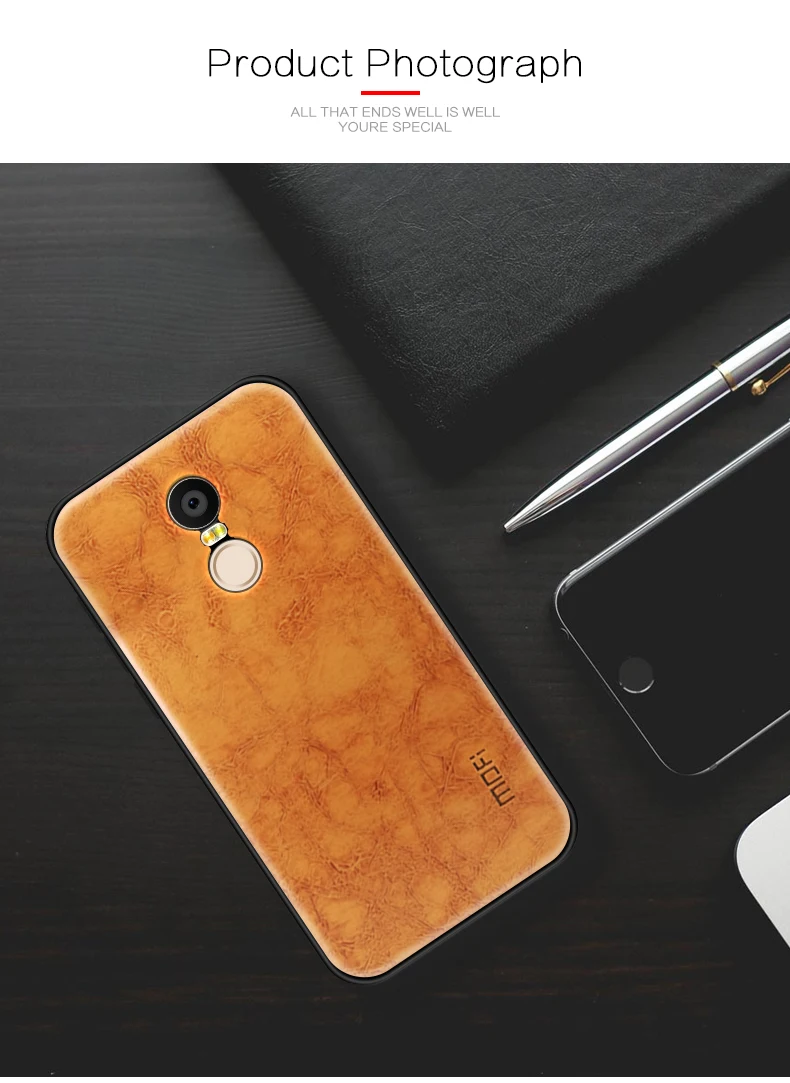 Чехол для Redmi 5 Plus, силиконовый чехол MOFI, Обложка на заднюю панель из искусственной кожи для Xiaomi Redmi Note 5, роскошный защитный противоударный чехол