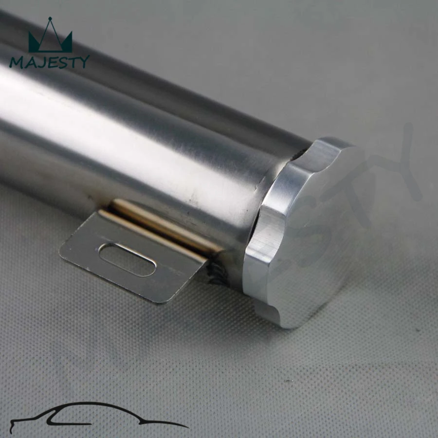 2" x 15" POLISHED STAINLESS STEEL 22 OZ RADIATOR OVERFLOW TANK BOTTLE CATCH CAN | Автомобили и мотоциклы