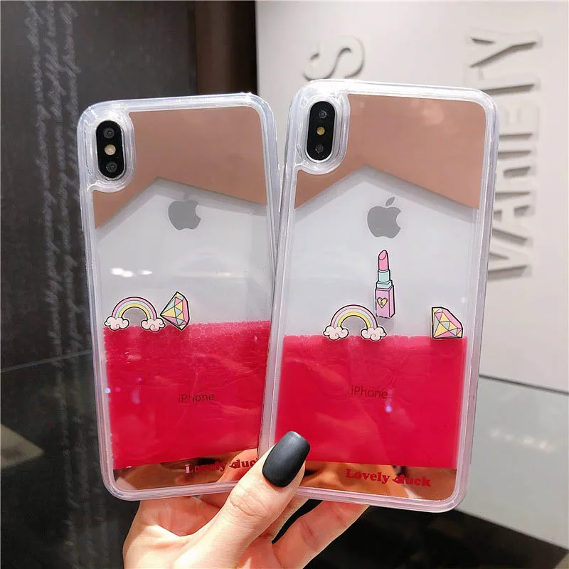 GlamPhoneCase Red Liquid Flowing Animal Phone Case For iPhone X XS Max XR Haed Cover 7 8 6 6s Plus |