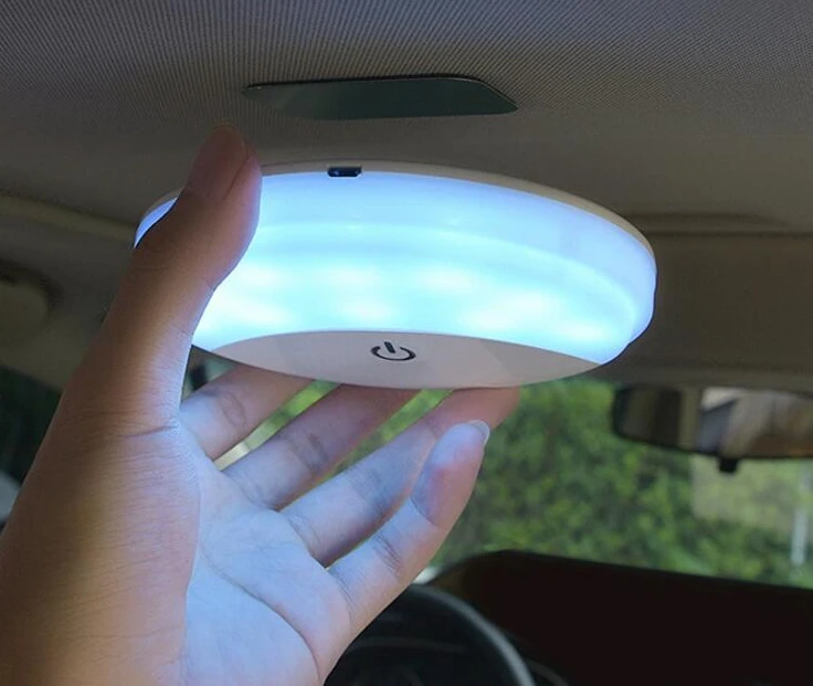 Автомобильная зарядка через USB внутренняя Светодиодная лампа для чтения крыша