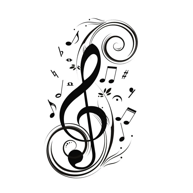 DIY Musical Note Home Decor Music Wall Sticker Removable Vinyl Decal Babys Room Decoration |