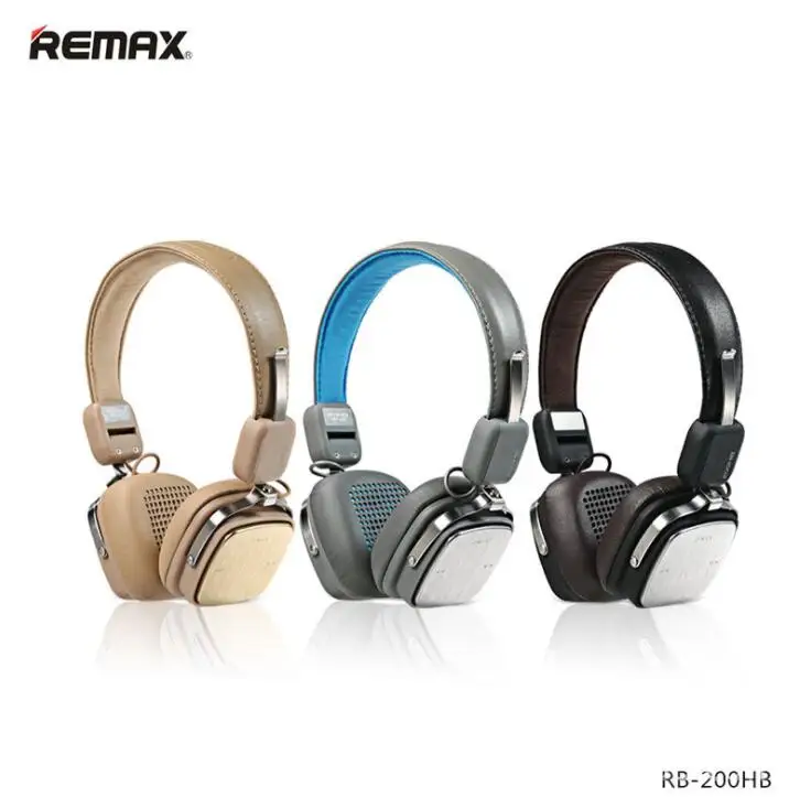 REMAX 200HB Беспроводная музыкальная Bluetooth гарнитура с HD микрофоном шумоподавление
