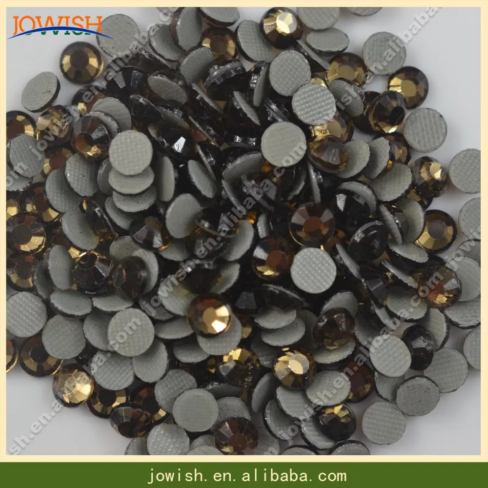 SS16 Jet Nut Hotfix Korean strass crystal smoked topaz 200Gross / bag flatback stone Rhinestone for dress | Дом и сад