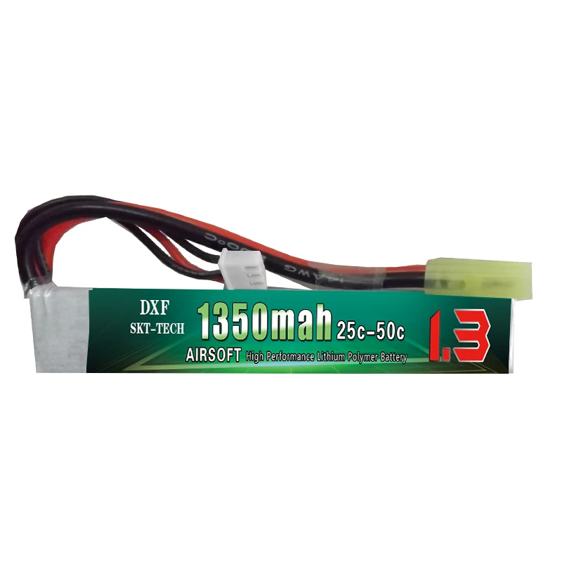 2017 хорошее качество DXF Lipo аккумулятор 2S 7 4 В 1350 мАч 25C AKKU Mini Airsoft Gun Аккумулятор RC