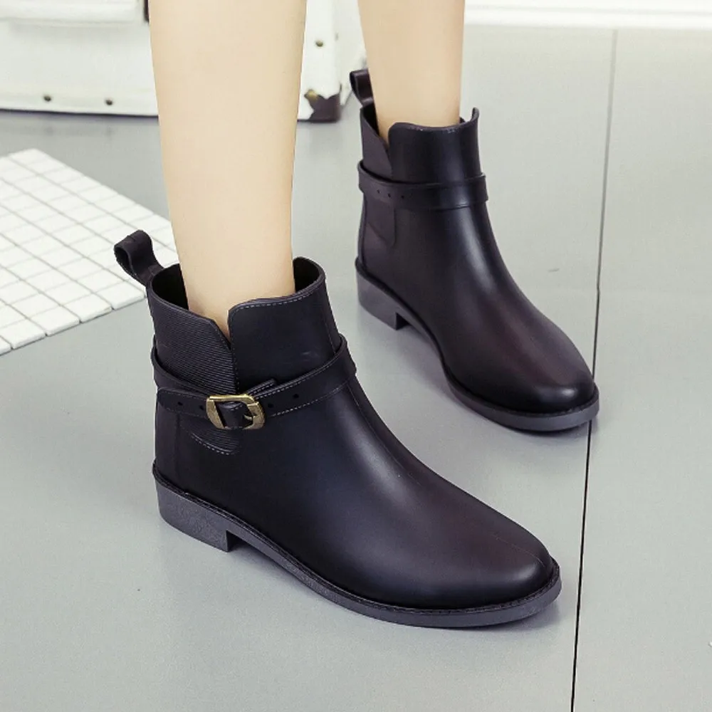 Женские резиновые ботильоны Челси для работы в саду Повседневная обувь из