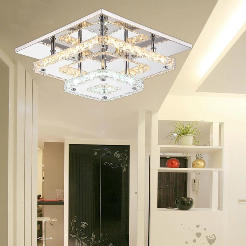 Modern LED Ceiling Lamps Crystal Aisle Lights Corridor Entrance Hall Lamp Living Room Lighting | Лампы и освещение