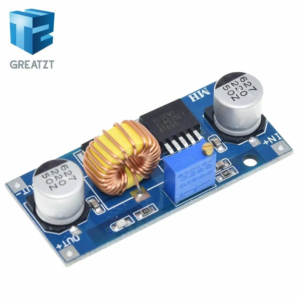 1 шт. 5A DC CC CV литиевых Батарея Шаг вниз зарядки LED Мощность конвертер Зарядное