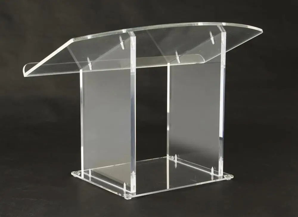 

Acrylic Pulpit Tabletop Lectern Clear Plexiglas Podium (LCTDSKKDAC)