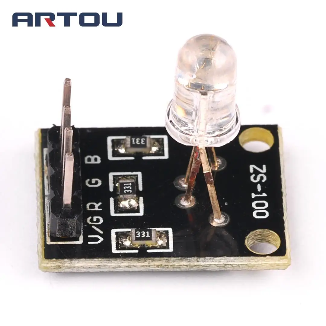 2 шт. 4-контактный трехцветный s 3-цветный RGB светодиодный сенсорный модуль |