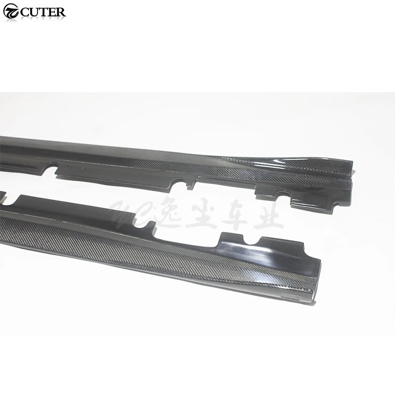 W176 A180 A200 A260 A45 углеродного волокна авто боковые юбки для Benz A250 спортивные бампер
