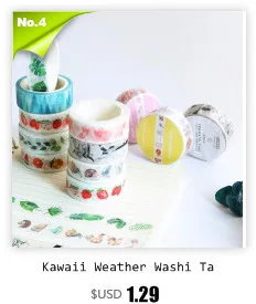 Kawaii аниме одна деталь Васи Лента Скрапбукинг DIY декоративная Маскировочная клейкая лента, наклейка канцелярская клейкая лента Papelaria Escolar