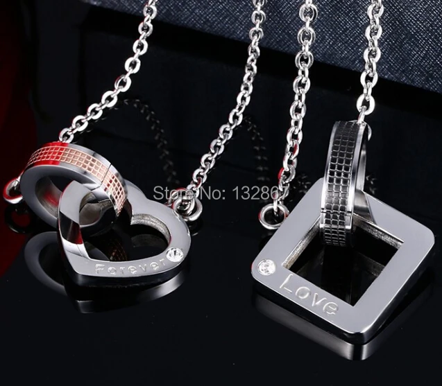 Невеста жених Пара лучший подарок черный розовое золото нержавеющая сталь