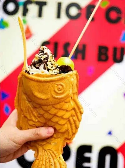 Газовый сжиженный нефтяной газ японская машина для наполнения вафельным